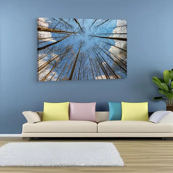 Multicolor_Tree_Branches_With_No_Leaves,_Wooden_Framed_Canvas_Paintings_|_For_Home_Decor_|_Bedroom,_Living_Room,Wall_Decoration_|_Wall_Art_Painting,_Ct0856,_Size_16_X_24_In