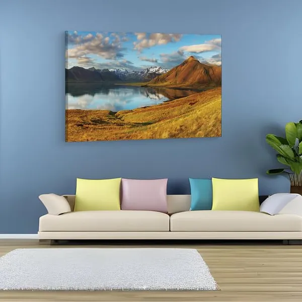 Multicolor_Wallario_Wand_Bild_Hartschaum,_Wooden_Framed_Canvas_Paintings_|_For_Home_Decor_|_Bedroom,_Living_Room,Wall_Decoration_|_Wall_Art_Painting,_Ct0865,_Size_16_X_24_In