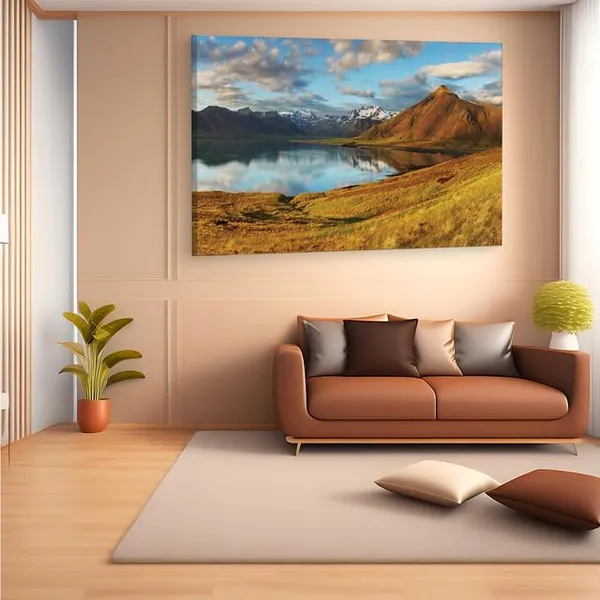Multicolor_Wallario_Wand_Bild_Hartschaum,_Wooden_Framed_Canvas_Paintings_|_For_Home_Decor_|_Bedroom,_Living_Room,Wall_Decoration_|_Wall_Art_Painting,_Ct0865,_Size_16_X_24_In