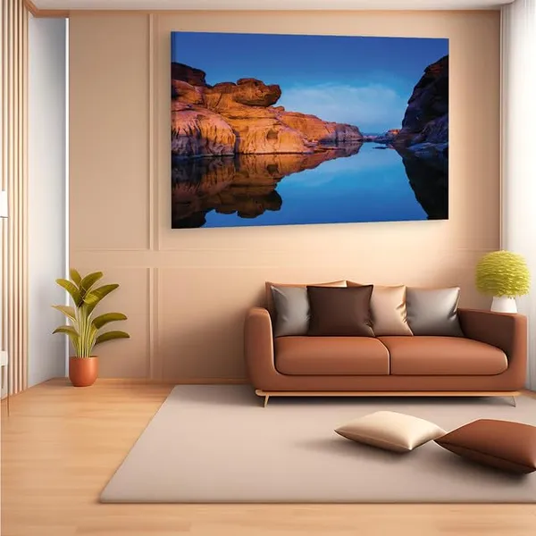Multicolor_Sam_Phan_Bok,_Wooden_Framed_Canvas_Paintings_|_For_Home_Decor_|_Bedroom,_Living_Room,Wall_Decoration_|_Wall_Art_Painting,_Ct0881,_Size_16_X_24_In