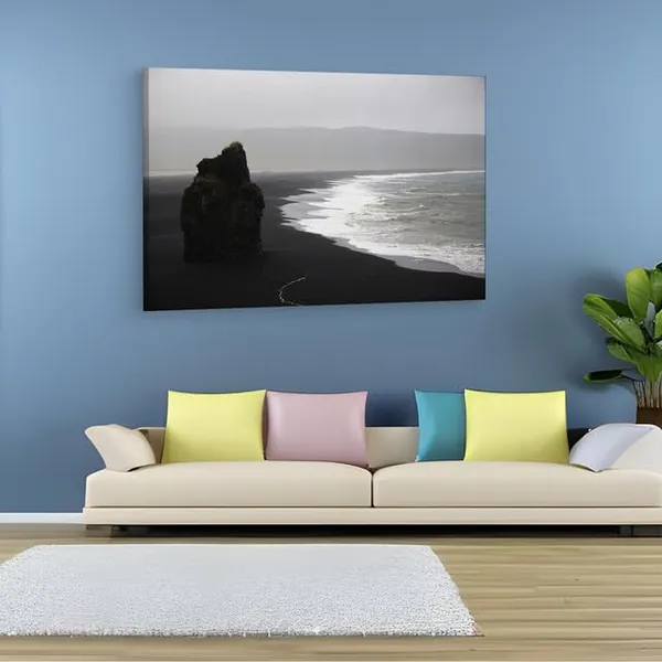 Multicolor_Reynisfjara_Beach,_Wooden_Framed_Canvas_Paintings_|_For_Home_Decor_|_Bedroom,_Living_Room,Wall_Decoration_|_Wall_Art_Painting,_Ct0882,_Size_16_X_24_In