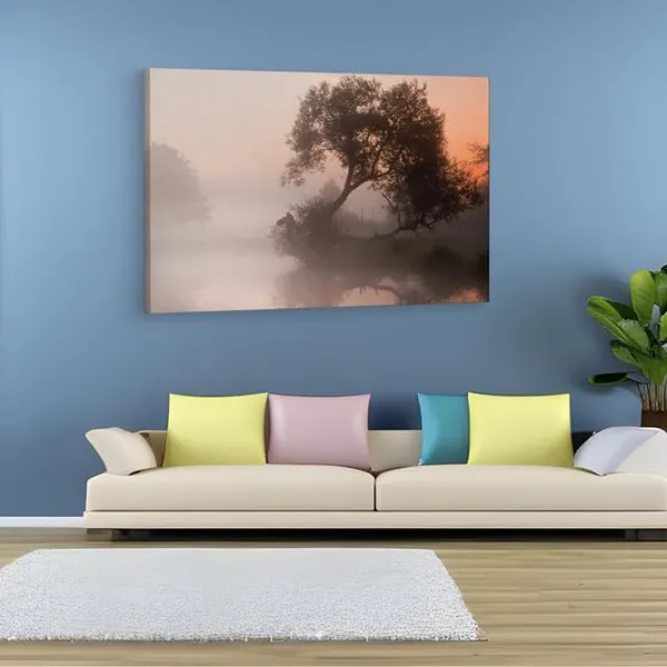 Multicolor_Foggy_Sunrise,_Wooden_Framed_Canvas_Paintings_|_For_Home_Decor_|_Bedroom,_Living_Room,Wall_Decoration_|_Wall_Art_Painting,_Ct0887,_Size_16_X_24_In