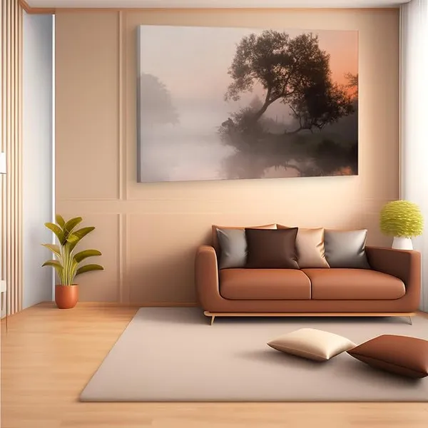 Multicolor_Foggy_Sunrise,_Wooden_Framed_Canvas_Paintings_|_For_Home_Decor_|_Bedroom,_Living_Room,Wall_Decoration_|_Wall_Art_Painting,_Ct0887,_Size_16_X_24_In