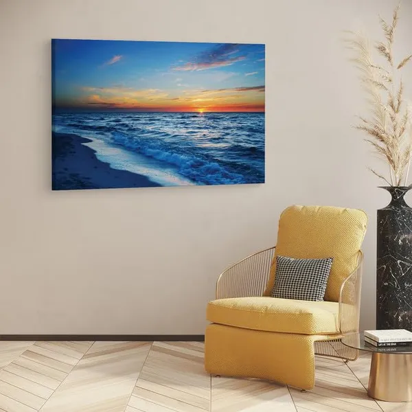 Multicolor_Sunset_Sea_Beach_Waves_Blue_Orange_Sky,_Wooden_Framed_Canvas_Paintings_|_For_Home_Decor_|_Bedroom,_Living_Room,Wall_Decoration_|_Wall_Art_Painting,_Ct0889,_Size_16_X_24_In