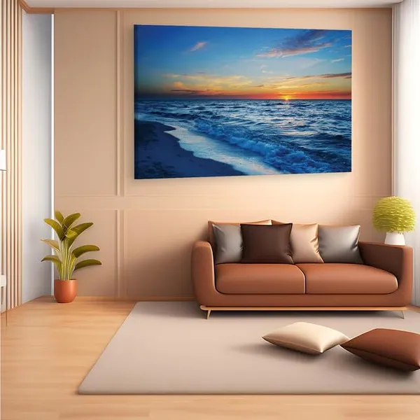 Multicolor_Sunset_Sea_Beach_Waves_Blue_Orange_Sky,_Wooden_Framed_Canvas_Paintings_|_For_Home_Decor_|_Bedroom,_Living_Room,Wall_Decoration_|_Wall_Art_Painting,_Ct0889,_Size_16_X_24_In