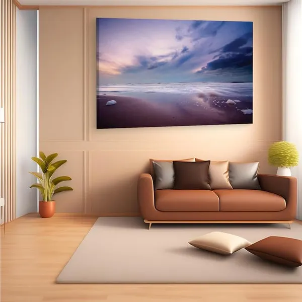 Multicolor_Purple_Beach,_Wooden_Framed_Canvas_Paintings_|_For_Home_Decor_|_Bedroom,_Living_Room,Wall_Decoration_|_Wall_Art_Painting,_Ct0891,_Size_16_X_24_In