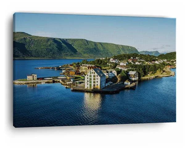 Multicolor_Alesund_Norway_Sea,_Wooden_Framed_Canvas_Paintings_|_For_Home_Decor_|_Bedroom,_Living_Room,Wall_Decoration_|_Wall_Art_Painting,_Ct0894,_Size_16_X_24_In