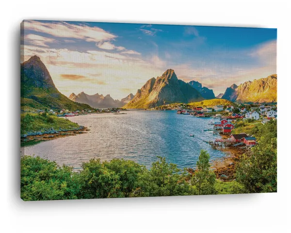 Multicolor_Lofoten,_Wooden_Framed_Canvas_Paintings_|_For_Home_Decor_|_Bedroom,_Living_Room,Wall_Decoration_|_Wall_Art_Painting,_Ct0896,_Size_16_X_24_In