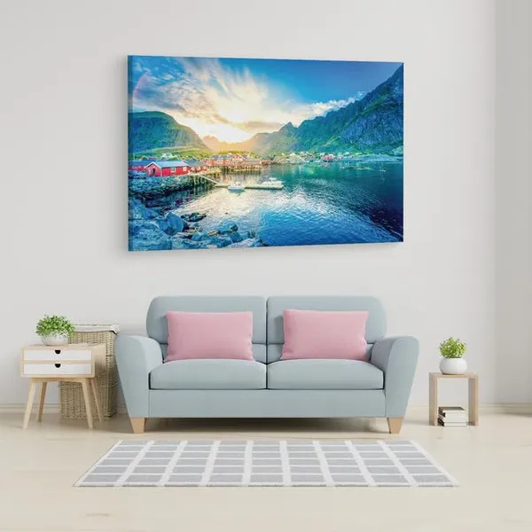 Multicolor_Lofoten,_Wooden_Framed_Canvas_Paintings_|_For_Home_Decor_|_Bedroom,_Living_Room,Wall_Decoration_|_Wall_Art_Painting,_Ct0897,_Size_16_X_24_In