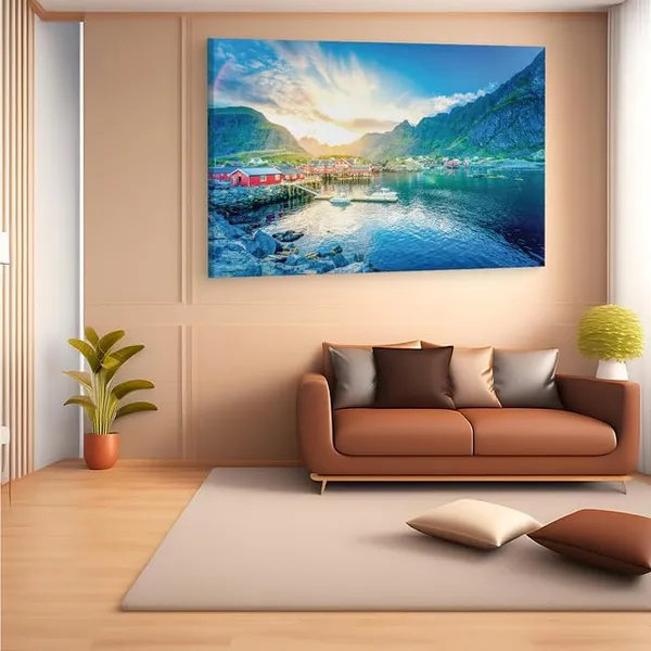 Multicolor_Lofoten,_Wooden_Framed_Canvas_Paintings_|_For_Home_Decor_|_Bedroom,_Living_Room,Wall_Decoration_|_Wall_Art_Painting,_Ct0897,_Size_16_X_24_In