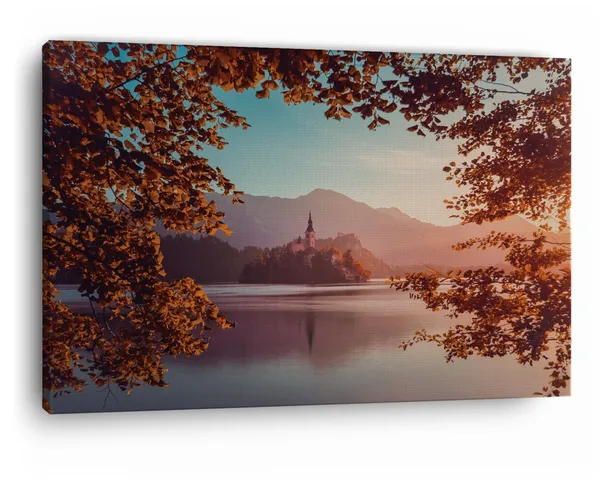 Multicolor_Lake_Bled,_Wooden_Framed_Canvas_Paintings_|_For_Home_Decor_|_Bedroom,_Living_Room,Wall_Decoration_|_Wall_Art_Painting,_Ct0901,_Size_16_X_24_In