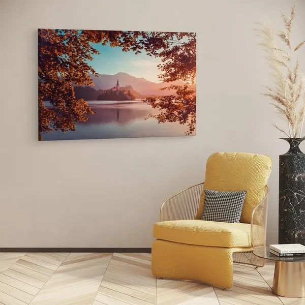 Multicolor_Lake_Bled,_Wooden_Framed_Canvas_Paintings_|_For_Home_Decor_|_Bedroom,_Living_Room,Wall_Decoration_|_Wall_Art_Painting,_Ct0901,_Size_16_X_24_In