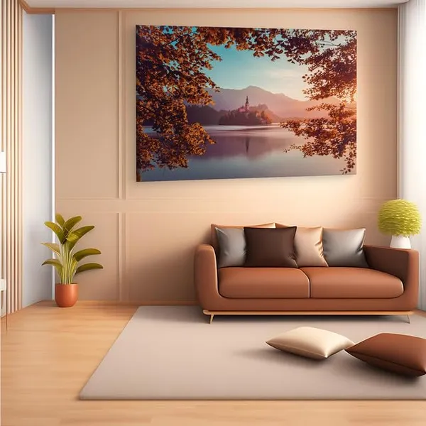 Multicolor_Lake_Bled,_Wooden_Framed_Canvas_Paintings_|_For_Home_Decor_|_Bedroom,_Living_Room,Wall_Decoration_|_Wall_Art_Painting,_Ct0901,_Size_16_X_24_In