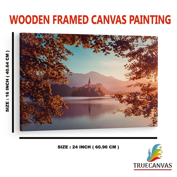Multicolor_Lake_Bled,_Wooden_Framed_Canvas_Paintings_|_For_Home_Decor_|_Bedroom,_Living_Room,Wall_Decoration_|_Wall_Art_Painting,_Ct0901,_Size_16_X_24_In