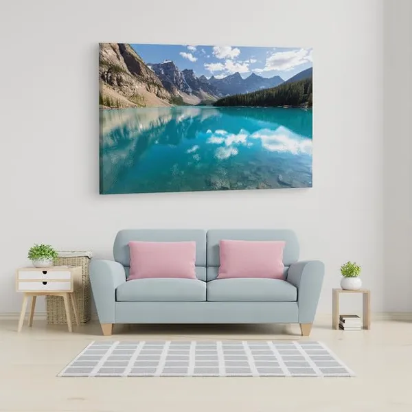 Multicolor_Banff_National_Park,_Wooden_Framed_Canvas_Paintings_|_For_Home_Decor_|_Bedroom,_Living_Room,Wall_Decoration_|_Wall_Art_Painting,_Ct0904,_Size_16_X_24_In