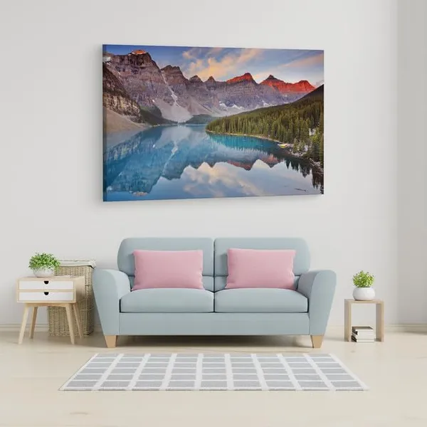 Multicolor_Banff_National_Park,_Wooden_Framed_Canvas_Paintings_|_For_Home_Decor_|_Bedroom,_Living_Room,Wall_Decoration_|_Wall_Art_Painting,_Ct0905,_Size_16_X_24_In