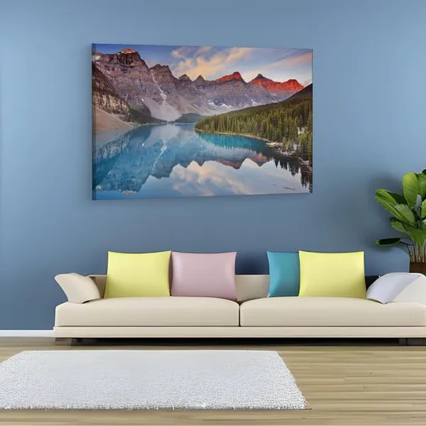 Multicolor_Banff_National_Park,_Wooden_Framed_Canvas_Paintings_|_For_Home_Decor_|_Bedroom,_Living_Room,Wall_Decoration_|_Wall_Art_Painting,_Ct0905,_Size_16_X_24_In