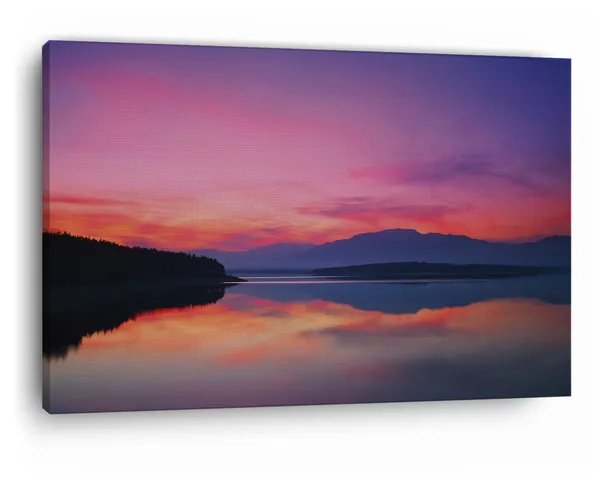 Multicolor_Evening_Of_Beautiful_Lake,_Wooden_Framed_Canvas_Paintings_|_For_Home_Decor_|_Bedroom,_Living_Room,Wall_Decoration_|_Wall_Art_Painting,_Ct0907,_Size_16_X_24_In