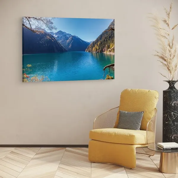 Multicolor_Jiuzhaigou_Lake,_Wooden_Framed_Canvas_Paintings_|_For_Home_Decor_|_Bedroom,_Living_Room,Wall_Decoration_|_Wall_Art_Painting,_Ct0910,_Size_16_X_24_In