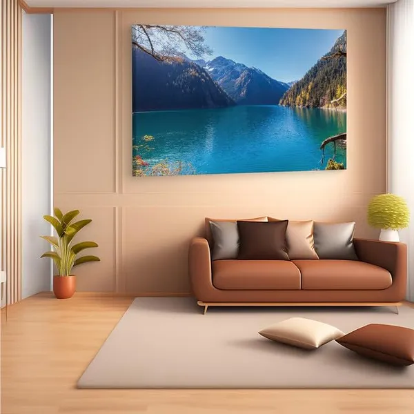 Multicolor_Jiuzhaigou_Lake,_Wooden_Framed_Canvas_Paintings_|_For_Home_Decor_|_Bedroom,_Living_Room,Wall_Decoration_|_Wall_Art_Painting,_Ct0910,_Size_16_X_24_In