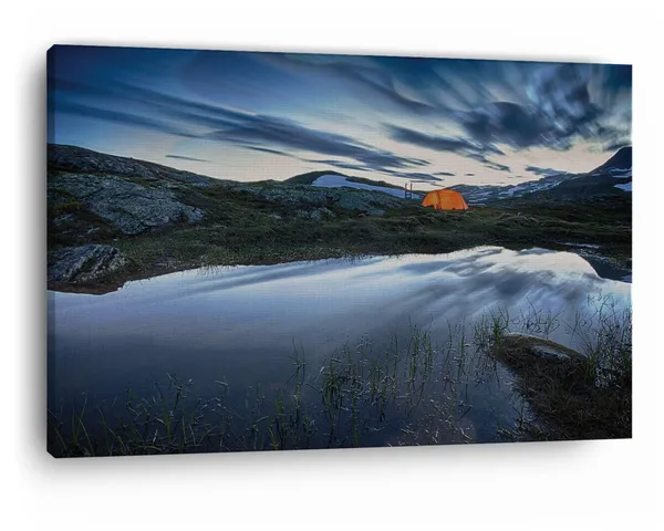 Multicolor_Hardangervidda_National_Park,_Wooden_Framed_Canvas_Paintings_|_For_Home_Decor_|_Bedroom,_Living_Room,Wall_Decoration_|_Wall_Art_Painting,_Ct0911,_Size_16_X_24_In