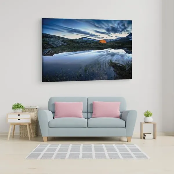 Multicolor_Hardangervidda_National_Park,_Wooden_Framed_Canvas_Paintings_|_For_Home_Decor_|_Bedroom,_Living_Room,Wall_Decoration_|_Wall_Art_Painting,_Ct0911,_Size_16_X_24_In