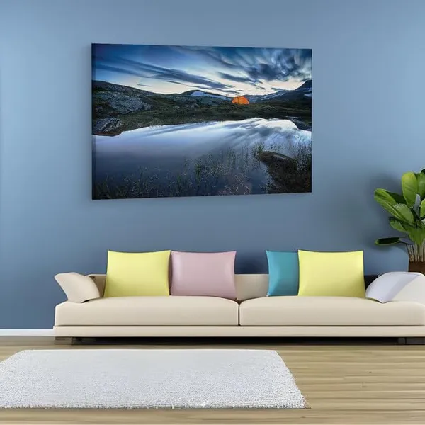 Multicolor_Hardangervidda_National_Park,_Wooden_Framed_Canvas_Paintings_|_For_Home_Decor_|_Bedroom,_Living_Room,Wall_Decoration_|_Wall_Art_Painting,_Ct0911,_Size_16_X_24_In