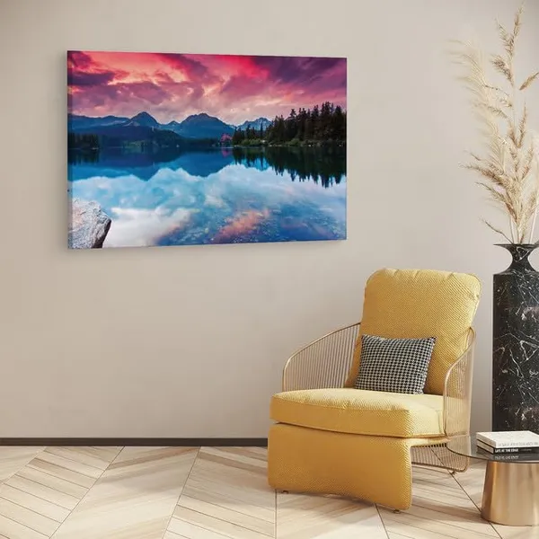 Multicolor_Tatra_National_Park,_Wooden_Framed_Canvas_Paitings_|_For_Home_Decor_|_Bedroom,_Living_Room,Wall_Decoration_|_Wall_Art_Painting,_Ct0913,_Size_16_X_24_In