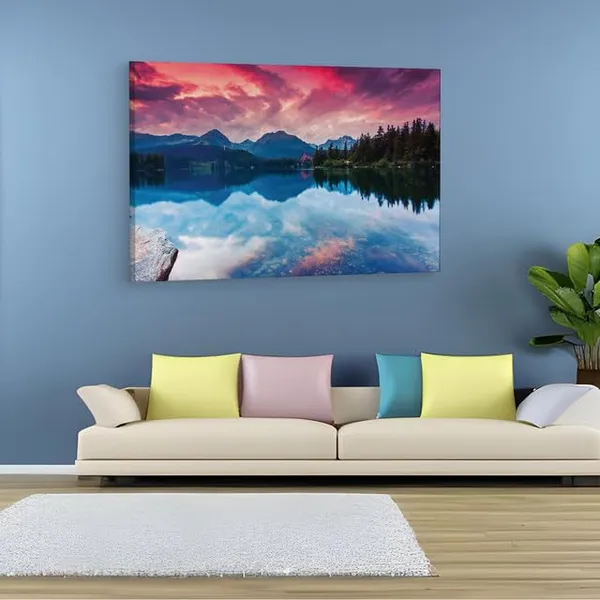 Multicolor_Tatra_National_Park,_Wooden_Framed_Canvas_Paitings_|_For_Home_Decor_|_Bedroom,_Living_Room,Wall_Decoration_|_Wall_Art_Painting,_Ct0913,_Size_16_X_24_In