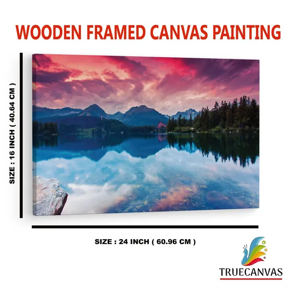 Multicolor_Tatra_National_Park,_Wooden_Framed_Canvas_Paitings_|_For_Home_Decor_|_Bedroom,_Living_Room,Wall_Decoration_|_Wall_Art_Painting,_Ct0913,_Size_16_X_24_In