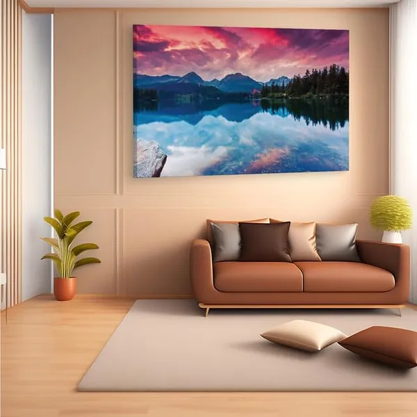 Multicolor_Tatra_National_Park,_Wooden_Framed_Canvas_Paitings_|_For_Home_Decor_|_Bedroom,_Living_Room,Wall_Decoration_|_Wall_Art_Painting,_Ct0913,_Size_16_X_24_In