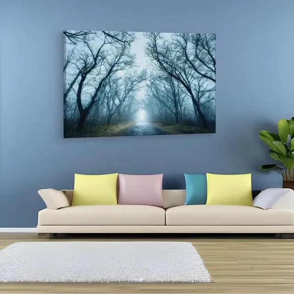 Multicolor_Scary_Autumn_|_Forest_Fog_Road,_Wooden_Framed_Canvas_Paintings_|_For_Home_Decor_|_Bedroom,_Living_Room,Wall_Decoration_|_Wall_Art_Painting,_Ct0916,_Size_16_X_24_In