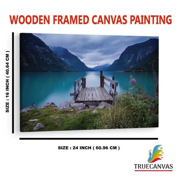 Multicolor_Norway_Sea_Lake,_Wooden_Framed_Canvas_Paintings_|_For_Home_Decor_|_Bedroom,_Living_Room,Wall_Decoration_|_Wall_Art_Painting,_Ct0919,_Size_16_X_24_In
