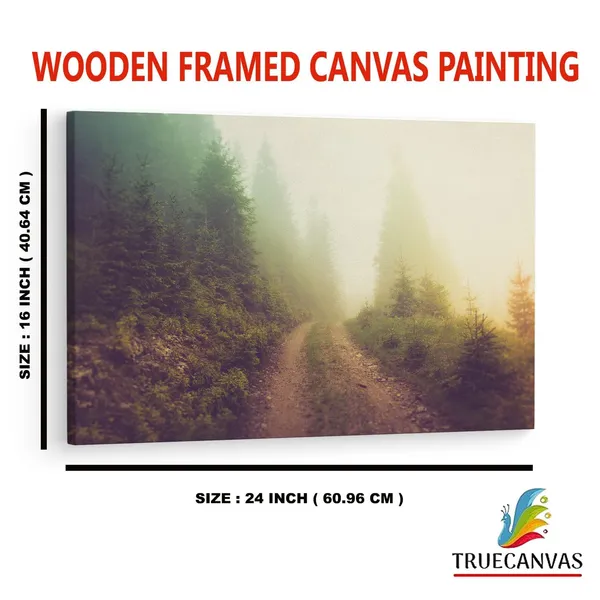 Multicolor_A_Pathway_In_The_|_Forest,_Wooden_Framed_Canvas_Paintings_|_For_Home_Decor_|_Bedroom,_Living_Room,Wall_Decoration_|_Wall_Art_Painting,_Ct0920,_Size_16_X_24_In