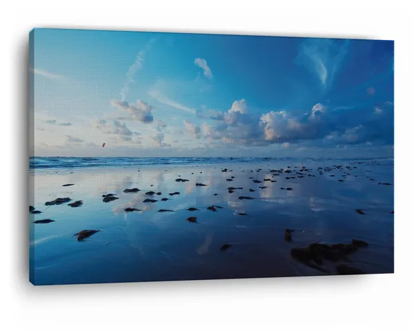 Multicolor_Glasslike,_Rocks,_Ocean,_Bonito,_Wooden_Framed_Canvas_Paintings_|_For_Home_Decor_|_Bedroom,_Living_Room,Wall_Decoration_|_Wall_Art_Painting,_Ct0921,_Size_16_X_24_In