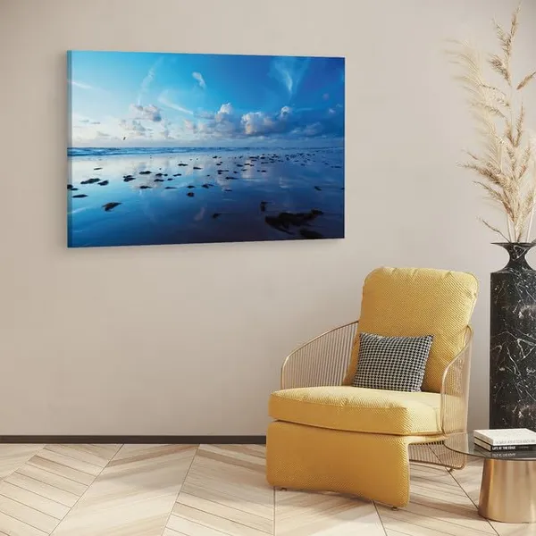 Multicolor_Glasslike,_Rocks,_Ocean,_Bonito,_Wooden_Framed_Canvas_Paintings_|_For_Home_Decor_|_Bedroom,_Living_Room,Wall_Decoration_|_Wall_Art_Painting,_Ct0921,_Size_16_X_24_In