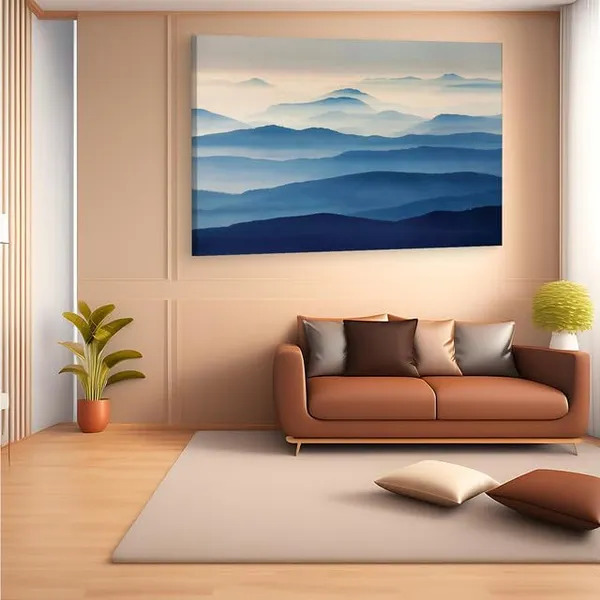 Multicolor_Jean_Michel_Lenoir_Morning_In_Provence,_Wooden_Framed_Canvas_Paintings_|_For_Home_Decor_|_Bedroom,_Living_Room,Wall_Decoration_|_Wall_Art_Painting,_Ct0923,_Size_16_X_24_In