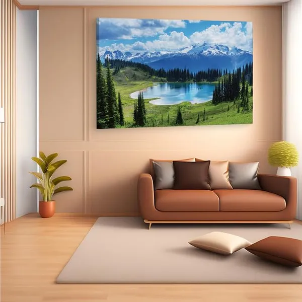Multicolor_Banff_National_Park,_Wooden_Framed_Canvas_Paintings_|_For_Home_Decor_|_Bedroom,_Living_Room,Wall_Decoration_|_Wall_Art_Painting,_Ct0927,_Size_16_X_24_In