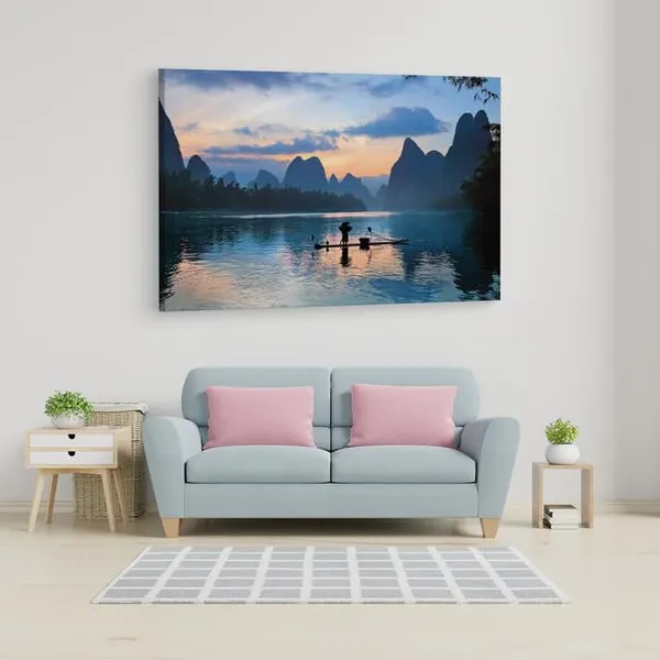 Multicolor_Lijiang,_Wooden_Framed_Canvas_Paintings_|_For_Home_Decor_|_Bedroom,_Living_Room,Wall_Decoration_|_Wall_Art_Painting,_Ct0937,_Size_16_X_24_In