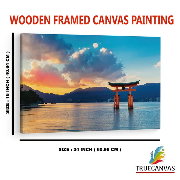 Multicolor_Itsukushima_Jinja_Otorii,_Wooden_Framed_Canvas_Paintings_|_For_Home_Decor_|_Bedroom,_Living_Room,Wall_Decoration_|_Wall_Art_Painting,_Ct0943,_Size_16_X_24_In