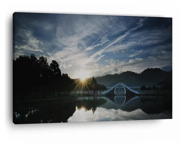 Multicolor_Dahu_Park,_Wooden_Framed_Canvas_Paintings_|_For_Home_Decor_|_Bedroom,_Living_Room,Wall_Decoration_|_Wall_Art_Painting,_Ct0945,_Size_16_X_24_In