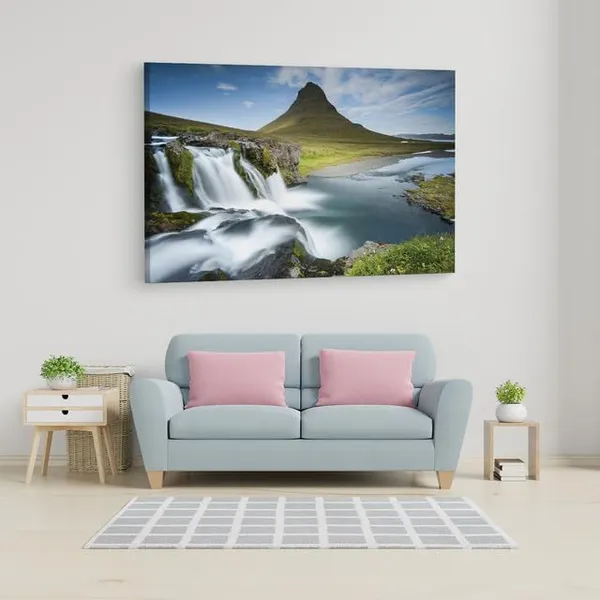 Multicolor_Kirkjufell,_Wooden_Framed_Canvas_Paintings_|_For_Home_Decor_|_Bedroom,_Living_Room,Wall_Decoration_|_Wall_Art_Painting,_Ct0946,_Size_16_X_24_In