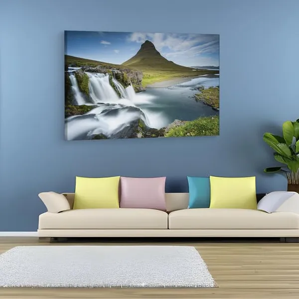 Multicolor_Kirkjufell,_Wooden_Framed_Canvas_Paintings_|_For_Home_Decor_|_Bedroom,_Living_Room,Wall_Decoration_|_Wall_Art_Painting,_Ct0946,_Size_16_X_24_In