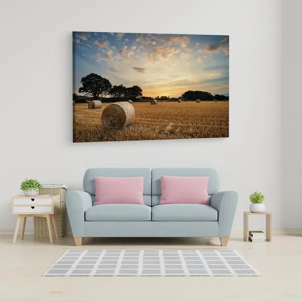Multicolor_Hay_Bales,_Wooden_Framed_Canvas_Paintings_|_For_Home_Decor_|_Bedroom,_Living_Room,Wall_Decoration_|_Wall_Art_Painting,_Ct0947,_Size_16_X_24_In