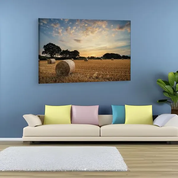 Multicolor_Hay_Bales,_Wooden_Framed_Canvas_Paintings_|_For_Home_Decor_|_Bedroom,_Living_Room,Wall_Decoration_|_Wall_Art_Painting,_Ct0947,_Size_16_X_24_In