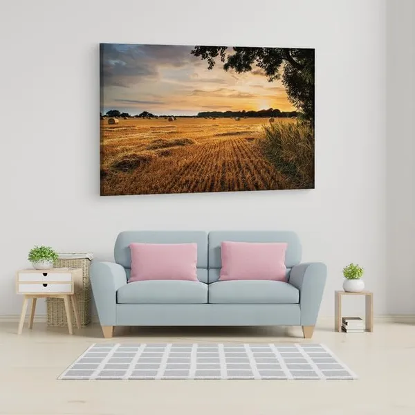 Multicolor_Rural_Landscape_Image_Of_Summer,_Wooden_Framed_Canvas_Paintings_|_For_Home_Decor_|_Bedroom,_Living_Room,Wall_Decoration_|_Wall_Art_Painting,_Ct0948,_Size_16_X_24_In