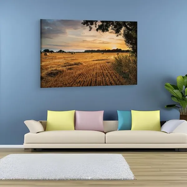 Multicolor_Rural_Landscape_Image_Of_Summer,_Wooden_Framed_Canvas_Paintings_|_For_Home_Decor_|_Bedroom,_Living_Room,Wall_Decoration_|_Wall_Art_Painting,_Ct0948,_Size_16_X_24_In