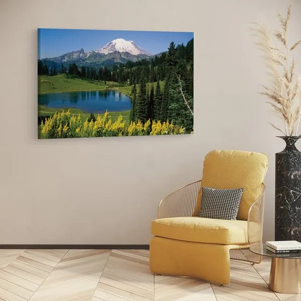 Multicolor_Mount_Rainier_National_Park,_Wooden_Framed_Canvas_Paintings_|_For_Home_Decor_|_Bedroom,_Living_Room,Wall_Decoration_|_Wall_Art_Painting,_Ct0954,_Size_16_X_24_In