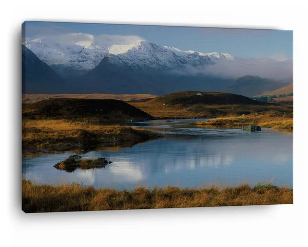 Multicolor_Rannoch_Moor,_Wooden_Framed_Canvas_Paintings_|_For_Home_Decor_|_Bedroom,_Living_Room,Wall_Decoration_|_Wall_Art_Painting,_Ct0955,_Size_16_X_24_In
