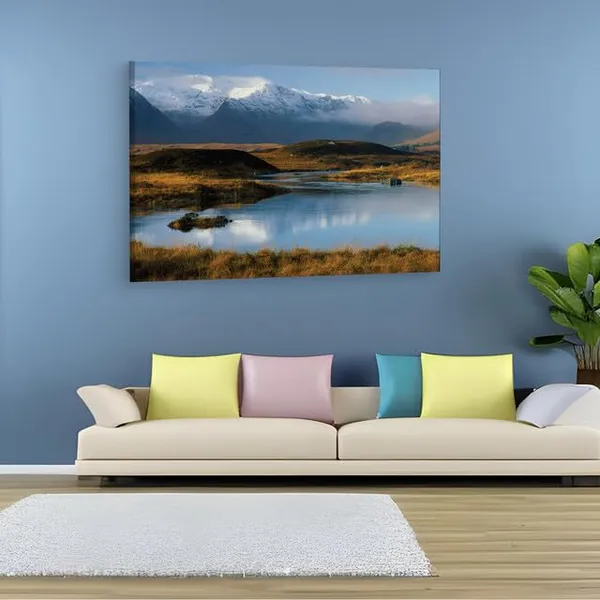 Multicolor_Rannoch_Moor,_Wooden_Framed_Canvas_Paintings_|_For_Home_Decor_|_Bedroom,_Living_Room,Wall_Decoration_|_Wall_Art_Painting,_Ct0955,_Size_16_X_24_In